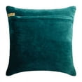 thumbnail image 3 of Decorative Teal Blue 18"x18" (45x45 cm) Throw Pillows, Velvet Beaded Embroidered & Chevron Pattern Throw Pillows For Couch, Solid Color Pattern Modern Style - Esquire Teal, 3 of 3