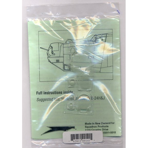 B-24 H/J Vacuform Canopy Set #1 for Minicraft / Academy (1/72 model kit accessory)