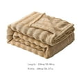 thumbnail image 4 of Iumwxz Solid Colour Flannel Rabbits Hair Blanket Nap Cover Blanket Heavy Sofa Blanket Coral Velvet Blanket home decor christmas outdoors indoor, 4 of 5