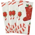 thumbnail image 2 of Dreamtimes Christmas Candies Stockings Trees Kitchen Towel, Dish Towels Quick Drying Tea Towels Absorbent Hand Towels for Kitchen Sink Dinner Table 28 x 18 Inches, Set of 1, 2 of 7