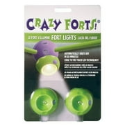Everest Toys: Crazy Forts! Lights - Green - 2 LED Balls, Toy Fort Accessory, Auto Shut Off, Cool To The Touch, Compatible With All Crazy Forts Kits