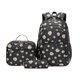 thumbnail image 1 of Conjunto de mochila con kits de almuerzo Mochila para adolescentes Niñas Bolso escolar degradado de 3 piezas para estudiantes de primaria (negro) (hy), 1 of 5