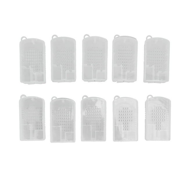 Plastic Bee Queen Cage,10 Pcs Beekeeping Tools Plastic Bee Cages Bee Cages High-Precision Functionality