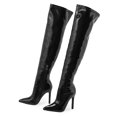 thumbnail image 5 of Mepaouo Over the Knee Boots for Women Leather Pointy Toe Thigh High Boots Sexy Stiletto High Heel Shoes, 5 of 8