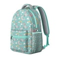 thumbnail image 2 of Unicorn and rainbow theme backpack for Student, sparkly moon and clouds cartoon print, waterproof oxford material, adjustable straps for all-day comfort, 2 of 6