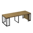 thumbnail image 5 of 23.62" - 118" Stretching Length, Modern Extendable Dining Table,Seats 2-10 People,,Space-Saving Wood Dining Table for Kitchen/Dining Room/Living Room,,Perfect for Family Gatherings/Parties(Wild oak), 5 of 6