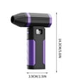 thumbnail image 3 of Mini Turbo Snow Blower for Car,Super Power Electric Air Duster,Cordless Air Blower with Led Light,Replace Canned Air,Compact Dust Blower for Computer, Keyboard, House, Outdoor and Car（Purple), 3 of 6