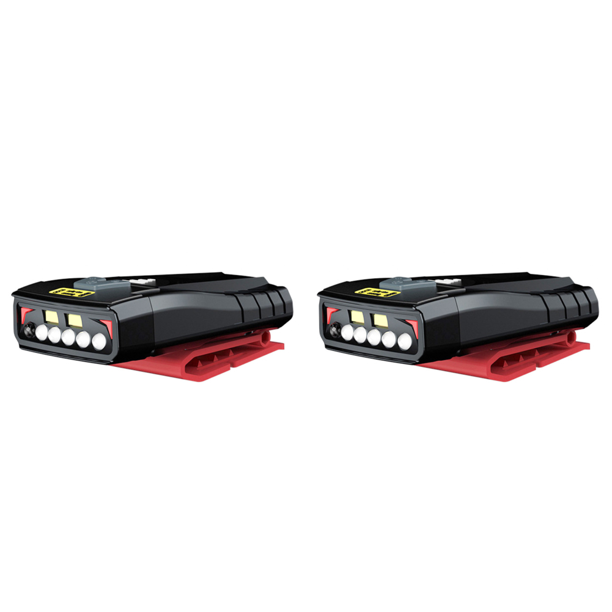 Faros LED para acampar 2000mAh IPX5 Lámpara de sombrero Carga por USB para actividades al aire libre