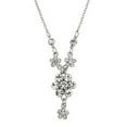 thumbnail image 2 of 2028 Jewelry Crystal Flower Cluster Pendant Necklace For Women 16" + 3" Extender, 2 of 3