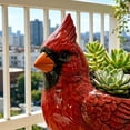 thumbnail image 6 of Cardinal Bird Succulent Planter – Red Resin Cardinal Outdoor Decor Planter – Decorative Animal Flower Pot for Garden, Patio, Balcony – Gift for Bird Lovers (3PCS), 6 of 6