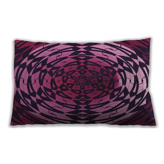 Ahgly Company Outdoor Rectangular Contemporary Lumbar Throw Pillow, 13 inch by 19 inch