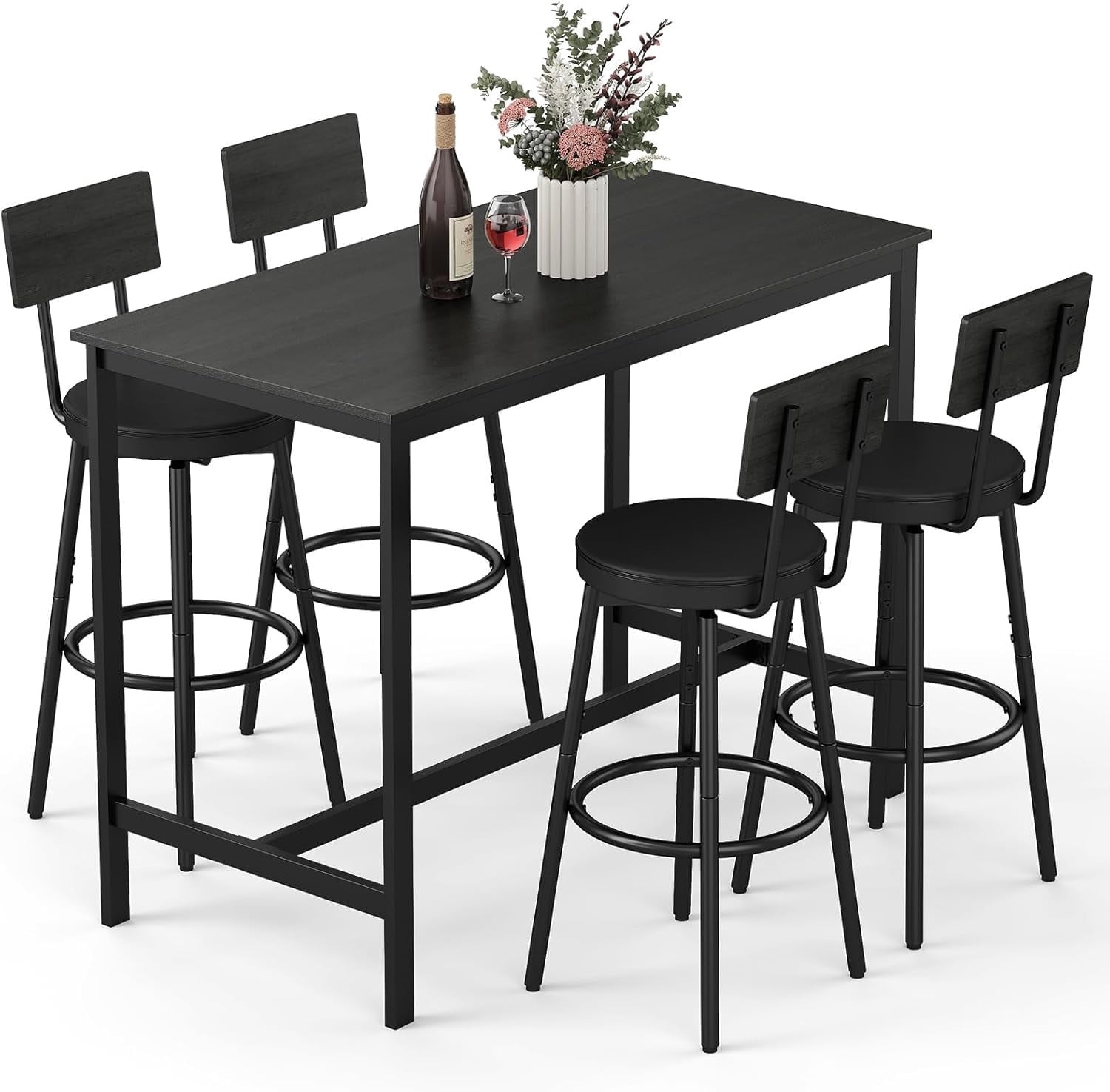 TMS Metropolitan 5-Piece Kitchen Dinette Set for Family, Indoor