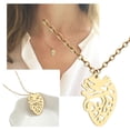 thumbnail image 2 of Collar Colgante Corazón Anatómico Humano Acero Inoxidable Cadena Clavícula Regalo, 2 of 7