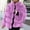 Purple, variant on AOOCHASLIY Women Fall Tops Clothes Women's Plus Size Winter Warm Loose Stand Collar Hair Plush Jacket Warm Coat