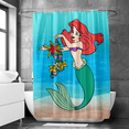 thumbnail image 1 of Ariel Shower Curtain Special Mildew Resistant Art Bath Curtain for Gift to Friens for Hotel Decoration with 12 PCS Hooks ,3 Size, 1 of 9