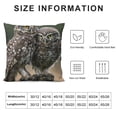 thumbnail image 5 of Orinice Owls Tree Stump Yellow Eyes Graphic Decorative Throw Pillow Cover Soft and Durable for Home Couch Living Room Bed Sofa All Year Round Use 1PC 22x22in, 5 of 5