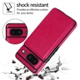 thumbnail image 3 of Feishell for Google Pixel 9 Pro XL Wallet Case with Card Holder,Double Magnetic Clasp Back Flip Kickstand Durable PU Leather Shockproof Card Slots Protective Phone Case for Women Men,Rose, 3 of 10