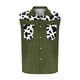 thumbnail image 5 of Camiseta sin mangas con cuello vuelto para hombre, estilo informal, con estampado del Día de la Independencia, cuello vuelto, sin mangas, bolsillos, deportiva, de poliéster, 5 of 5