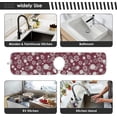 thumbnail image 6 of Coolnut 2 Pack Faucet Dry Mat for Kitchen Sink, Snowflakes Red 14x5 Inch Faucet Drying Mat Absorbent Mat Fast Dry Mat for Kitchen, Bathroom, 6 of 7