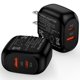 thumbnail image 1 of USB C Block, 2 Pack Hootek Type C Charger Block 20W Dual USB Wall Charger Adapter Plug Android Type C Charger Block Phone Charger Adapter USB C Brick USB C Charger Box Fast Charging Block,Black, 1 of 1