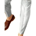 thumbnail image 4 of FASHIONWT Men Chino Print Pantaloons Pants Slash Pocket Mid Waist Tight Suit Pants, 4 of 6