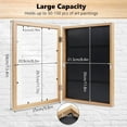 thumbnail image 2 of Kromapolis Kids Artwork Frames Changeable Front Opening,Set of 2, A4, 8.4x11.8 Art Picture Frame with Mat Display for Room Decor,Children Storage Frame Holds 150 Pcs Drawings,Crafts,Art Project,Wood, 2 of 9