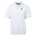 thumbnail image 2 of Men's Cutter & Buck White Wyoming Cowboys Big & Tall Virtue Eco Pique Tile Print Recycled Polo, 2 of 3