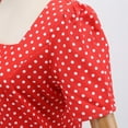 thumbnail image 5 of IBTOM CASTLE Women Polka Dots Vintage Dress 1950s Retro Rockabilly Swing Dress Ladies Cocktail Tea Party Summer Casual Dresses L Red, 5 of 8