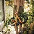 thumbnail image 5 of Fiskars Harvesting Basket: Ergonomic Garden Produce Tool Carrier, Colander Side, Plastic, Black, 5 of 10
