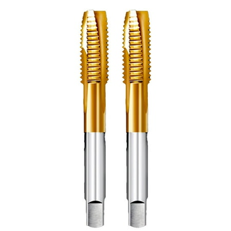 

2PCS Titanium Coating Screw Tip machine tap Tap Drill Bit M2 Hand Tools