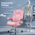 thumbnail image 4 of BOSSIN 500lbs Big and Tall Office Chair,Heavy Duty Computer Desk Chair with Adjustable Lumbar Support, 4 of 8