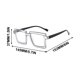 thumbnail image 3 of Gafas de contraste de color, protección ocular fluorescente, diseño ligero, montura moderna, para videojuegos, visión nítida, visión deportiva, protección UV, montura negra, para uso en, 3 of 9