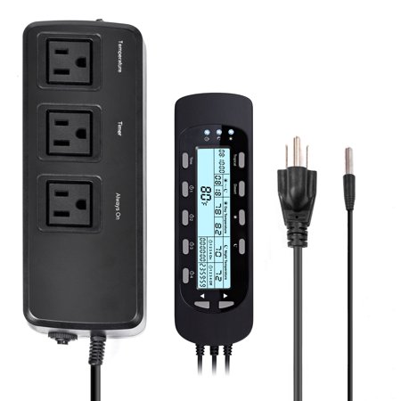 REPTIZOO Smart Digital Day/Night Temperature with Timer Controller