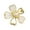 Golden, variant on Hyasfey Sweet Pearl Flower Brooch Elegant Alloy Jewelry Anti-oxidation Rust-proof Lapel Pin for Women Clothing Accessory