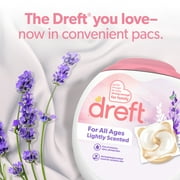 Dreft Baby Laundry Detergent XL Pacs, Sensitive Skin, Hypoallergenic, Lightly Scented Lavender, 25 Count