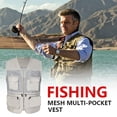thumbnail image 3 of Neries Chaqueta de pesca de verano con bolsillos delanteros Tamaño múltiple SHISTOAT WEISTCOAT Hombre ropa exterior Chalecos ACCESORIOS DE JUEGOS AIRNIOS LUZ GRIS / XL sidaley OD003201-22, 3 of 7