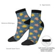 thumbnail image 4 of Bingfone Cute Turtle Design Patterned Men's Women's Casual Cotton Socks, 4 of 5