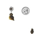 thumbnail image 3 of Delight Jewelry Resin Sitting Owl - Two-tone Daisy Flower Post Earrings, 3 of 4