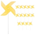thumbnail image 1 of Uxcell Paquete de 15 Molinos de Viento Arcoíris de Cuatro Aspas, 9.1 Pulgadas, Spinners de Plástico para Jardín [Amarillo], 1 of 7