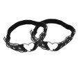 thumbnail image 4 of 4pcs Hollow Heart Leather Leg Garter Harness Belt Stretch Adjustable Zulema none, 4 of 8