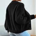 thumbnail image 5 of Purcolt Women's Chunky Knit Open Front Cardigan Sweaters V Neck Button Down Loose Short Cardigan Fall Outerwear Coats, 5 of 6