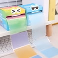 thumbnail image 6 of Rainbow Transparent Roll Sticky Notes 105 Sheets Pearlescent Pull-Out for Planner Decor Journaling,1PC,Pink, 6 of 9