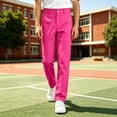 thumbnail image 4 of OGLCCG Boys School Uniform Pants Pull-On Straight Leg Dress Pants Flat Front Performance Pants, Sizes 7-8, 4 of 9