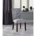 thumbnail image 2 of HomePop Chaises de Salle à Manger Parsons en Velours Paisley de 38 Pouces Bleu/brun (Ensemble de 2), 2 of 12