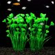thumbnail image 2 of Plastic Fish Tank Plants, 2 Pack Artificial Tall Aquarium Plants for Fish Tank Decor,Fish tank landscaping decoration with aquatic plants (Green), 2 of 5