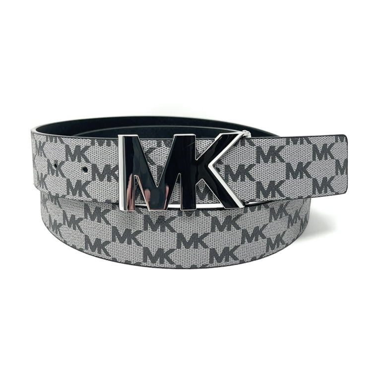 M buckle black/grey 35 mm reversible leather belt