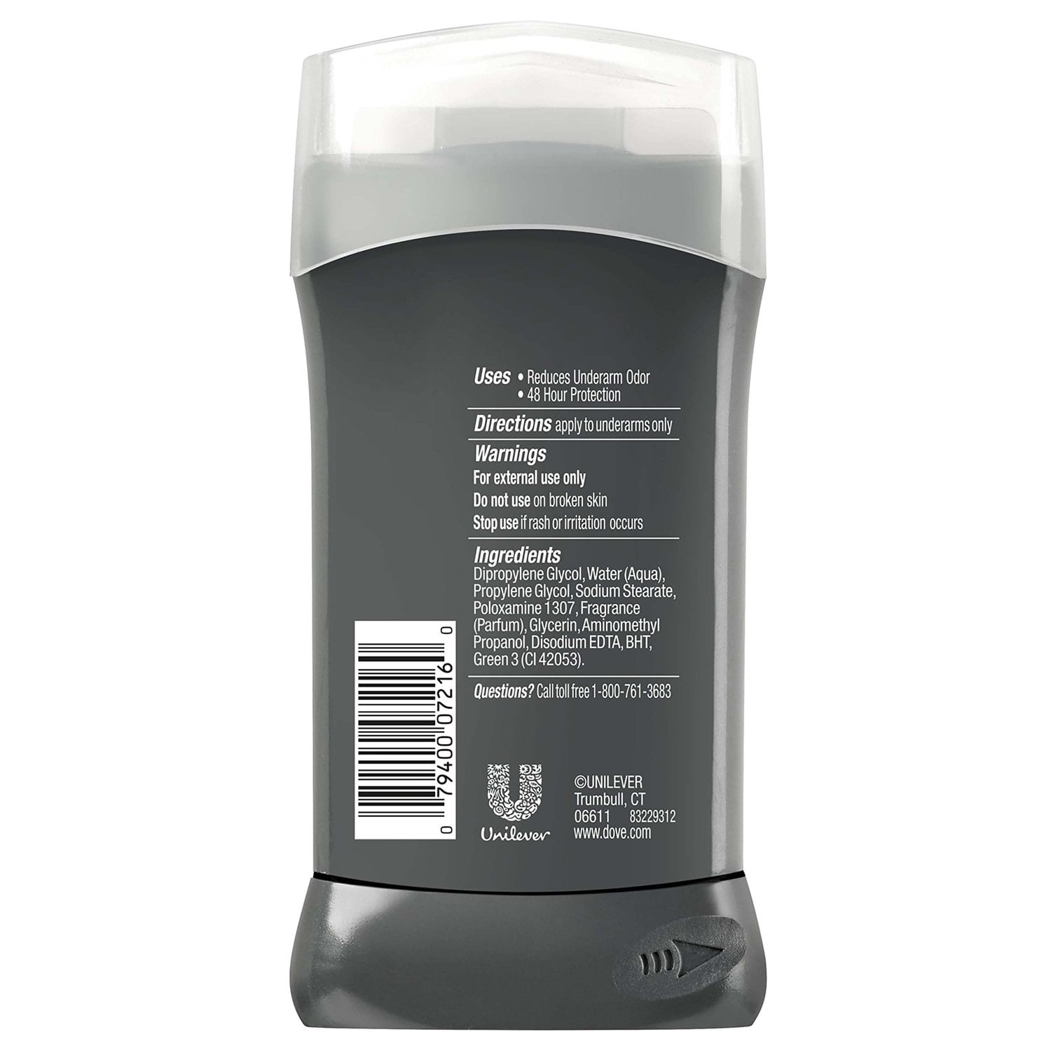 Dove Men+Care Long Lasting Antiperspirant Deodorant Stick, Clean Comfort, 3 oz (4 Pack)