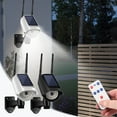thumbnail image 1 of Fiudx Cámara Solar Ficticia con Sensor de Movimiento, Luces Led, 3 Modos de Iluminación, Ip66 Resistente Al Agua, Fácil Instalación, Seguridad para Exteriores, Protección para Negocios, Control Remot, 1 of 7