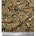 thumbnail image 1 of Soimoi Poly Georgette Fabric Leaves & Texture Printed Craft Fabric by the Yard 42 Inch Wide, 1 of 2