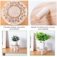 thumbnail image 4 of Wooden Plant Table, Round Stool, Plant Stand, Flower Pot, Potted, 4 of 4